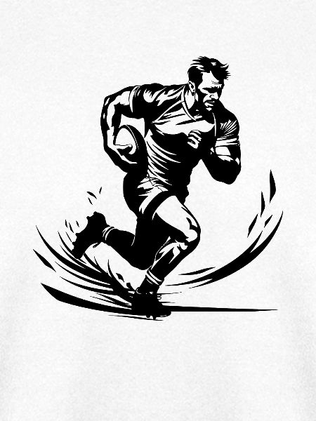 Rugby Zeichnung
