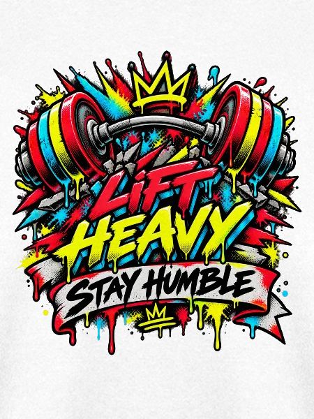 Lift Heavy Stay Humble Graffiti