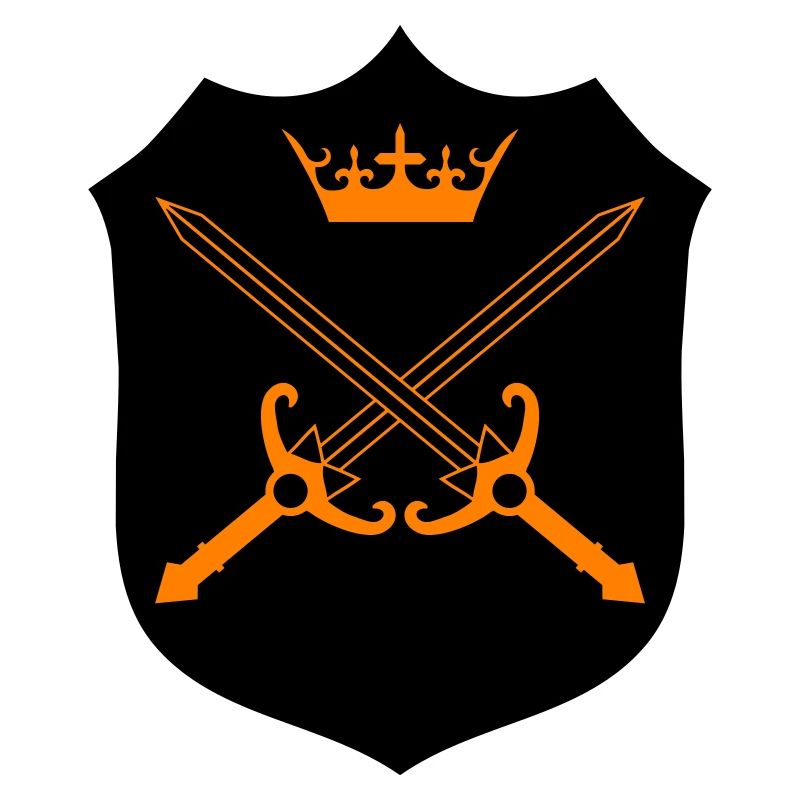 Kreuzschwerter Kronen Emblem