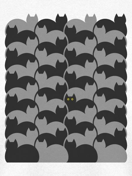 Escher Style Cats Textur