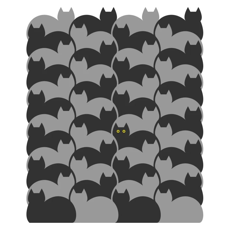 Escher Style Cats Textur
