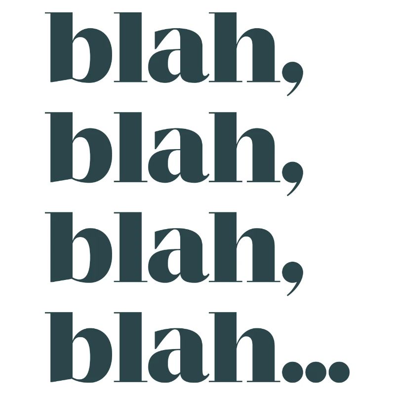 Bla bla bla bla