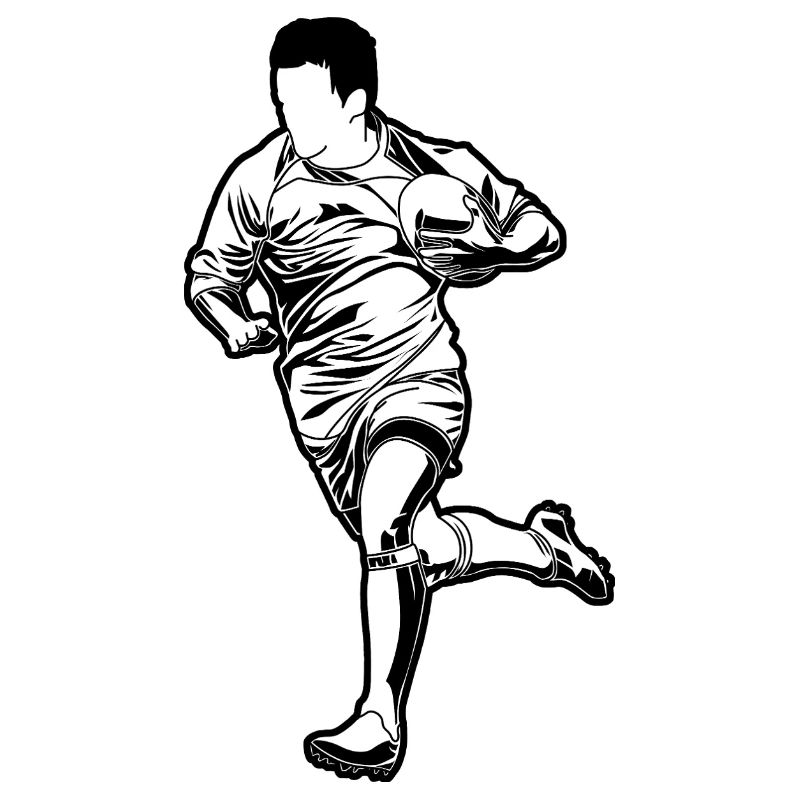 Rugby Junge Skizze