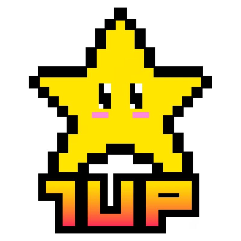 1up Pixel Star