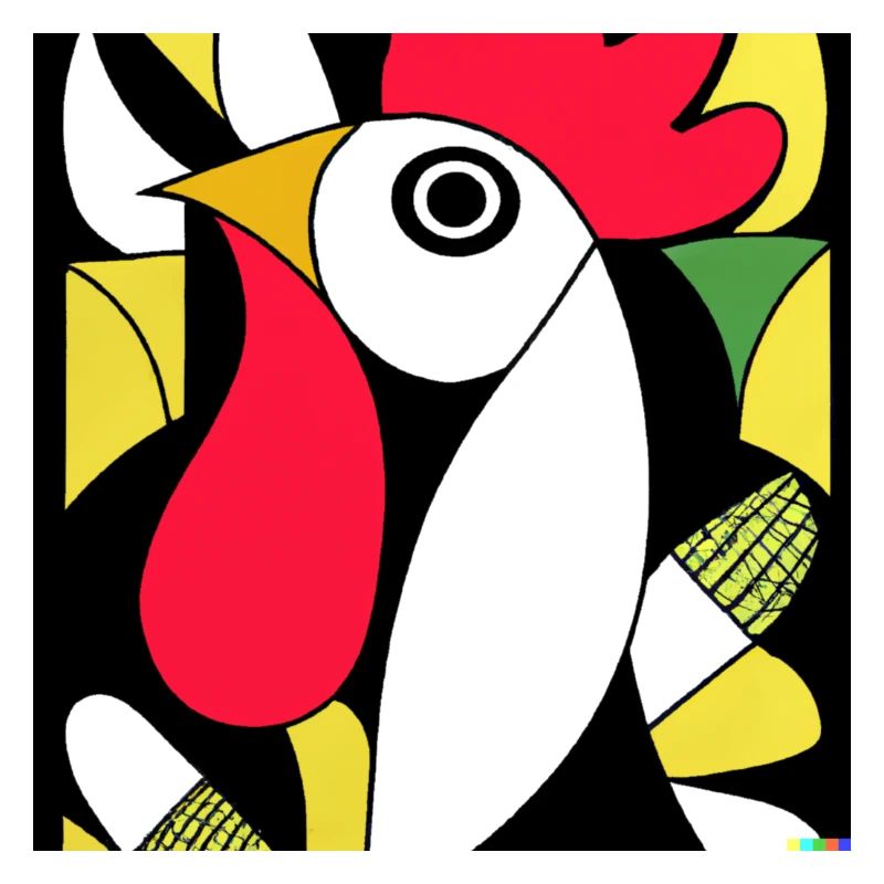 Kubistischer Coq