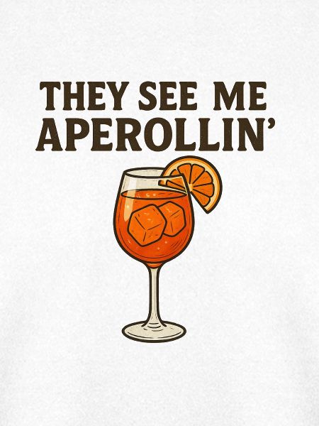Aperollin Wortspiel Design