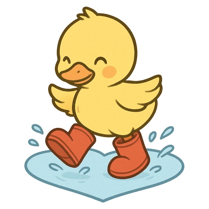 QuackSplash Canard en caoutchouc dans les bottes