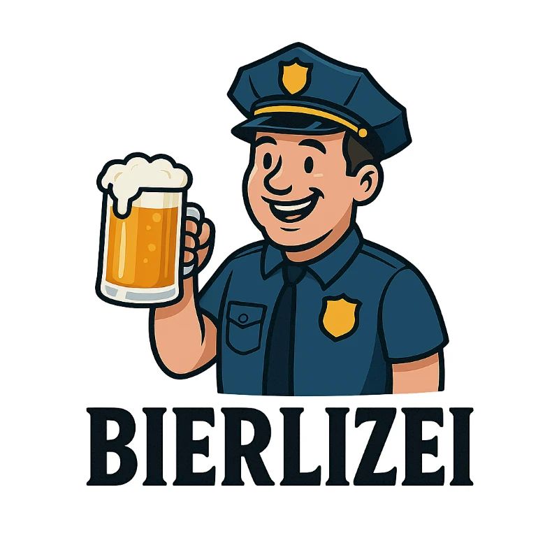 Polizei Bierheld Cartoon BIER