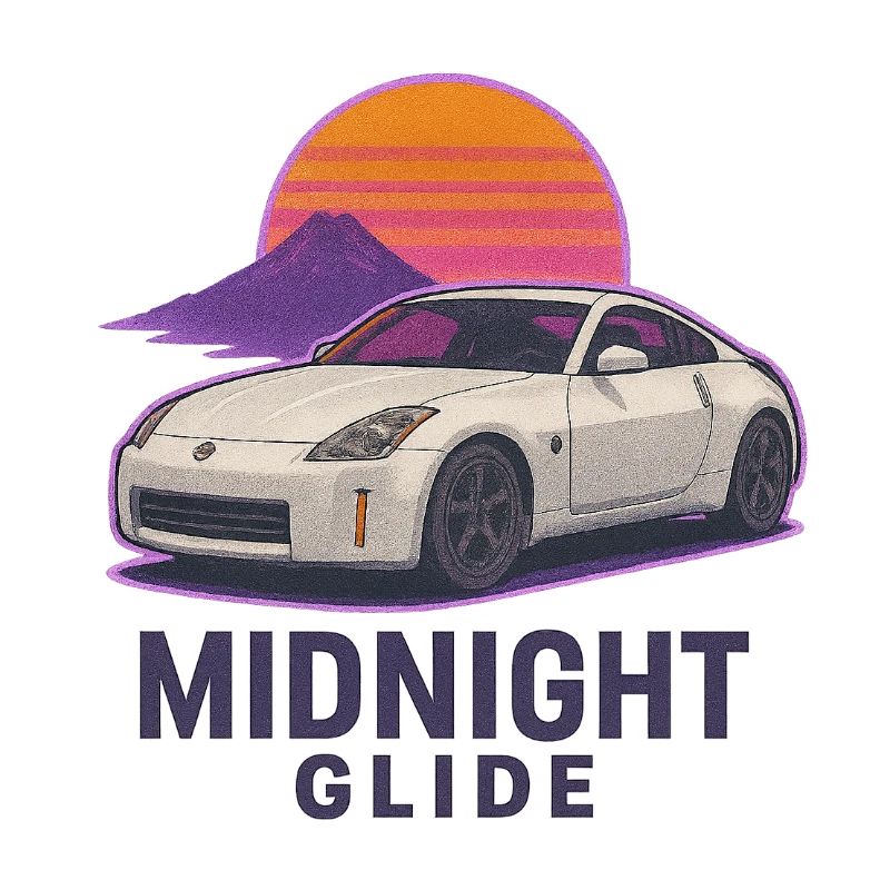 Midnight Glide Retro Sunset Auto