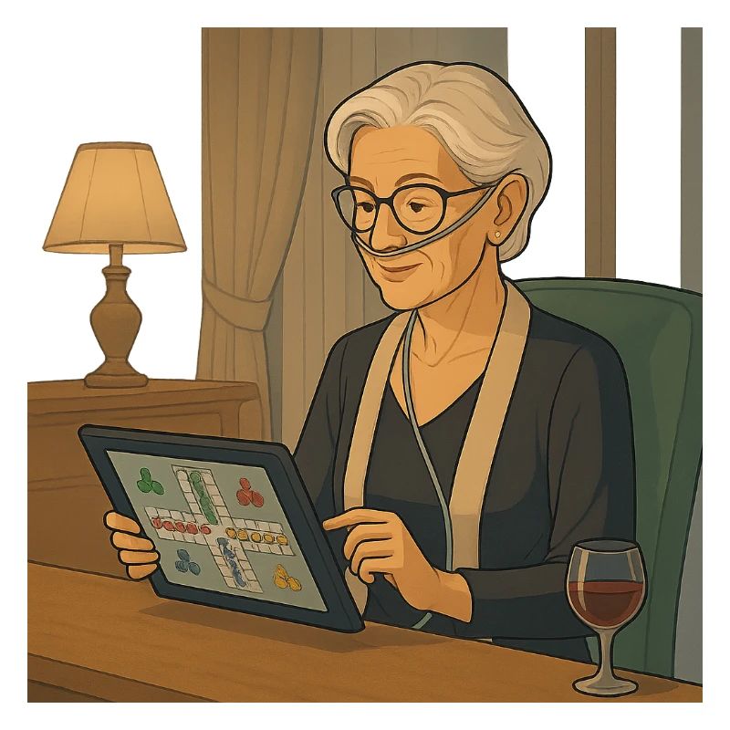 am Tablet Spielabend