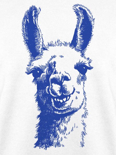 Blaues Hundesilhouette Motiv