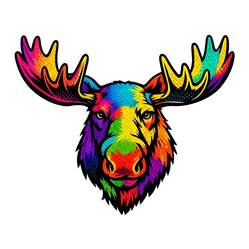 Der Kopf des Regenbogenelchs