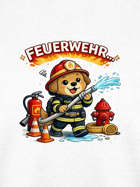 Feuerwehr Hund Cartoon Trupp