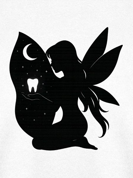 Mondnacht Fee Silhouette