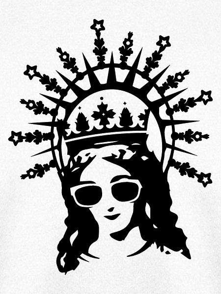 Mutter Gottes mit Sonnenbrille