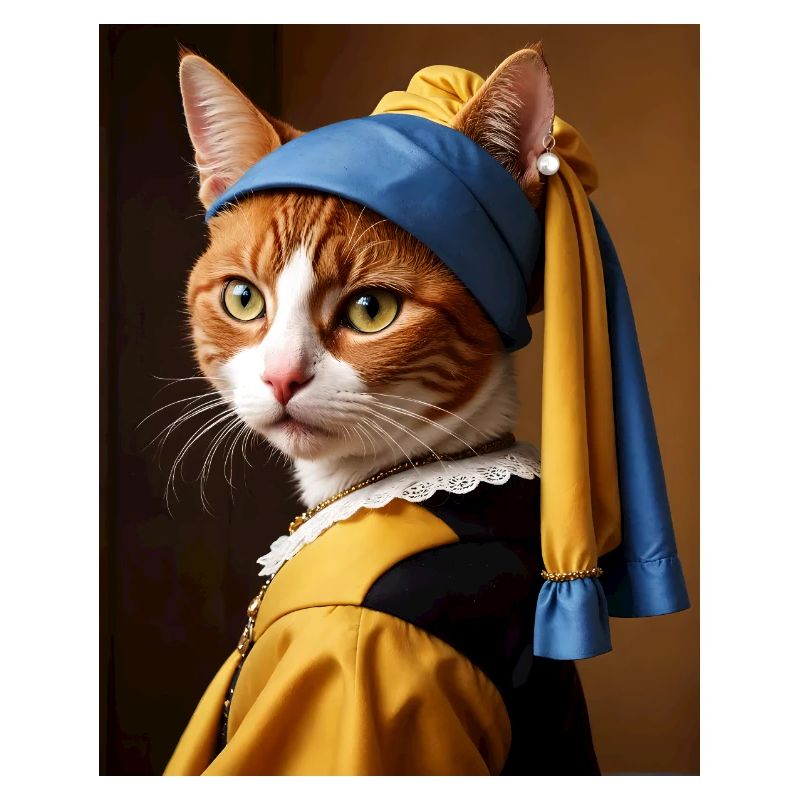 Die Katze mit dem Perlenohrgehänge