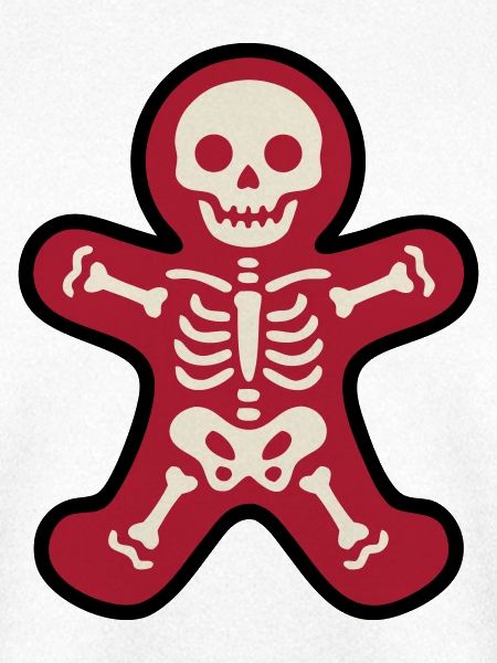 Goth Lebkuchen Skelett Logo