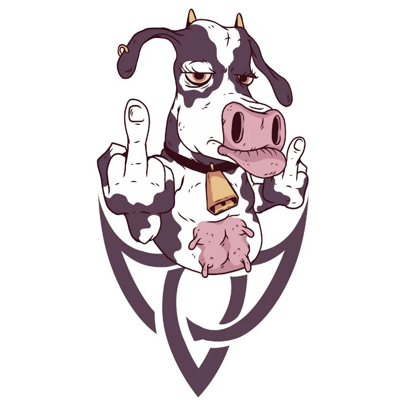 Le geste de la vache rebelle