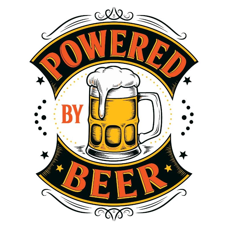 Energiegeladenes Bierglas-Design