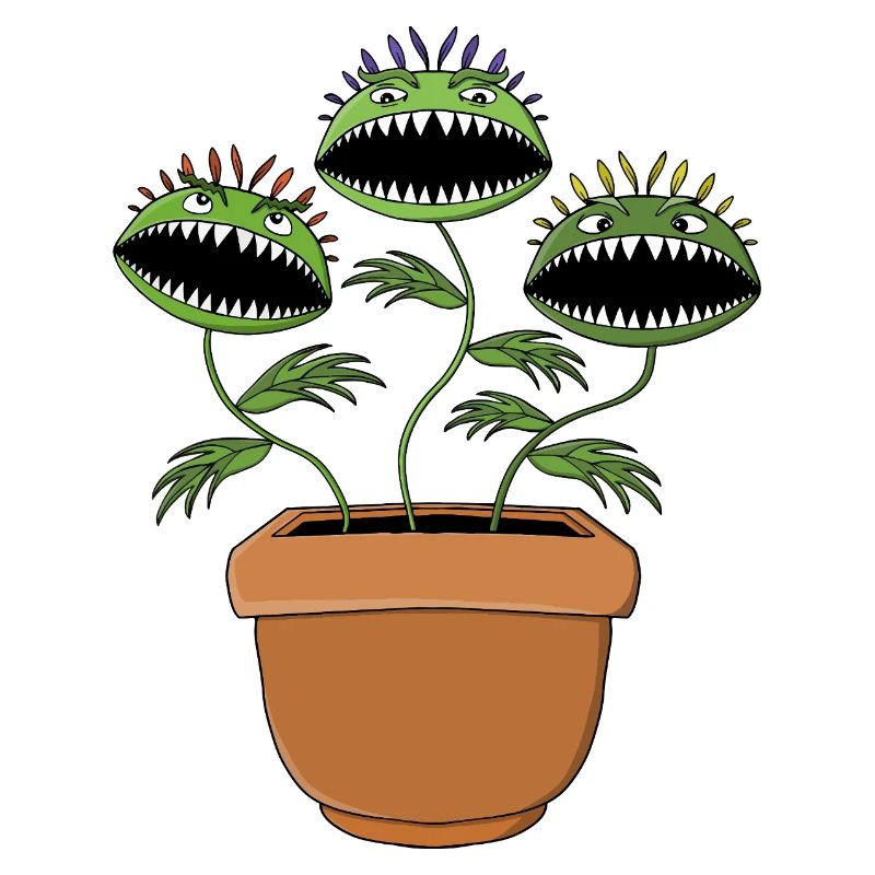 Lebendige fleischfressende Pflanze Illustration