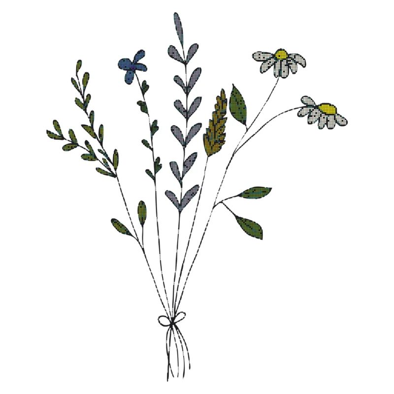 blumenwiese strauss gewebe