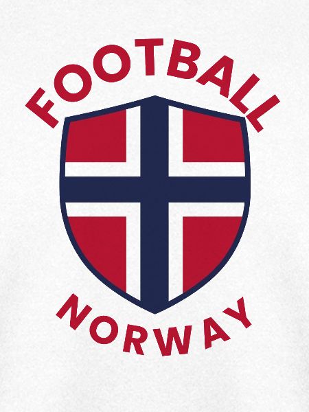Norwegisches Fußballwappen Emblem