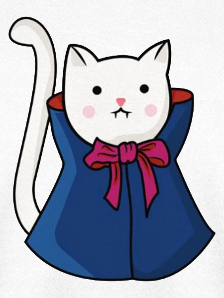 Süße Vampir Katze Dracula