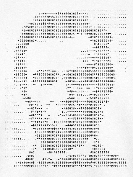 Abraham Lincoln ASCII-Porträt