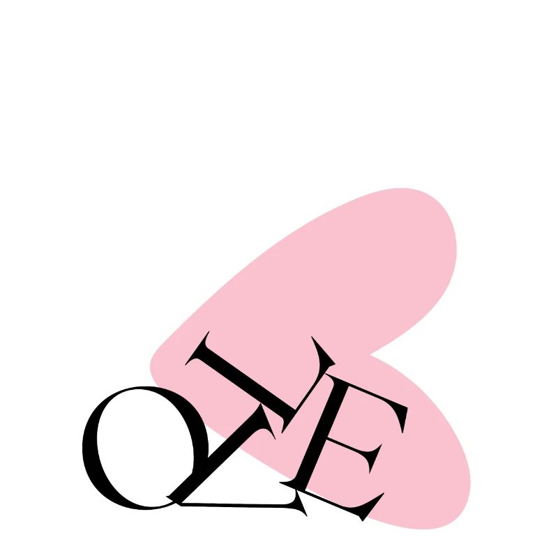 Abstrakte Herztypografie NE