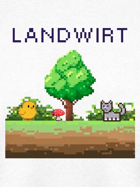 Landwirt Pixelwelt Ländliche Szene