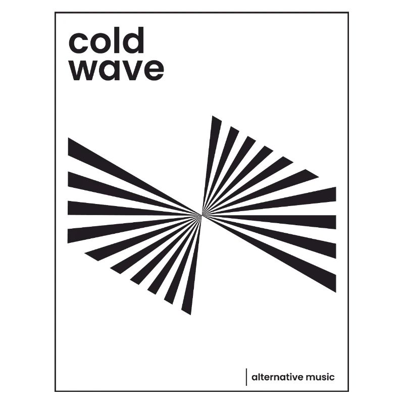 Conception d’affiche de musique Cold Wave