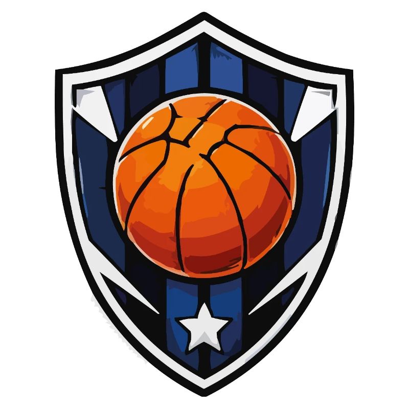 Basketball Schild-Wappen