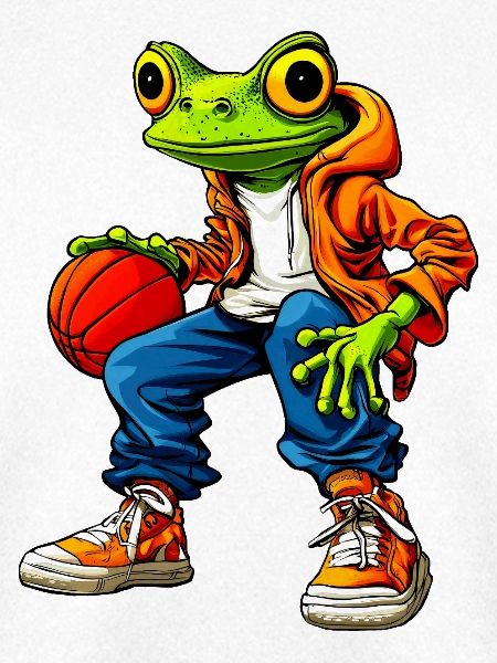 Frösche Basketball / Basketballerin Frosch