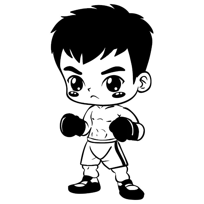 Lustiger Kickboxer