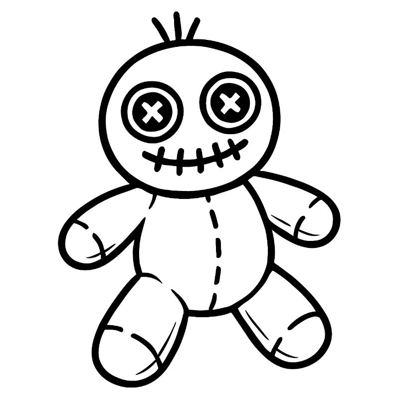 Halloween Voodoo Puppe Illustration