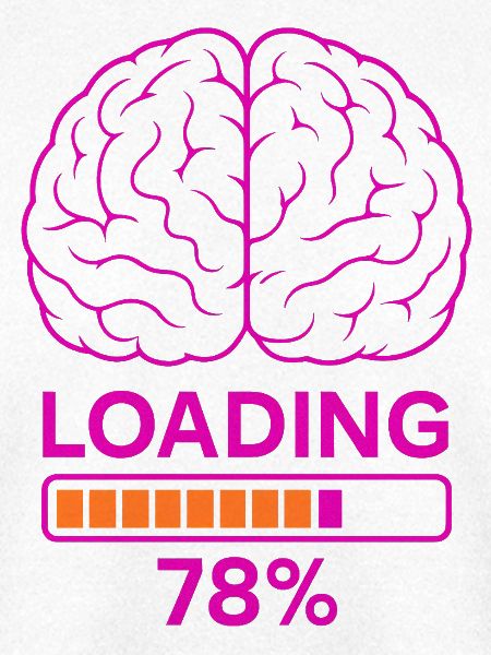 Neurobiologie Gehirn Ladeanzeige Design