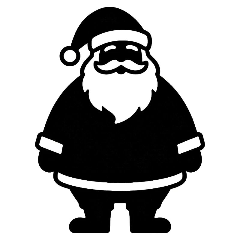 Santas Silhouette Kontur
