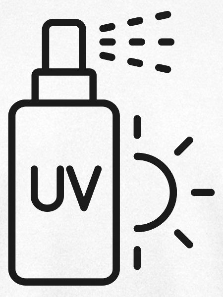 UV-Sonnencreme-Flaschen-Symbol