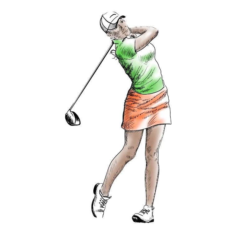 Golfspielerin