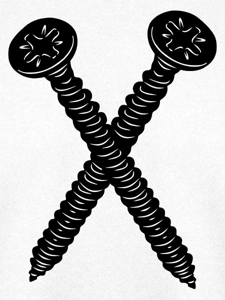Two screws crossed