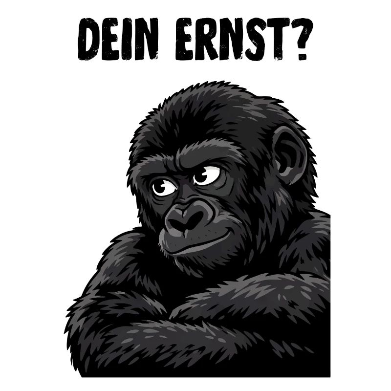Affe mit skeptischem Blick - dein ernst?