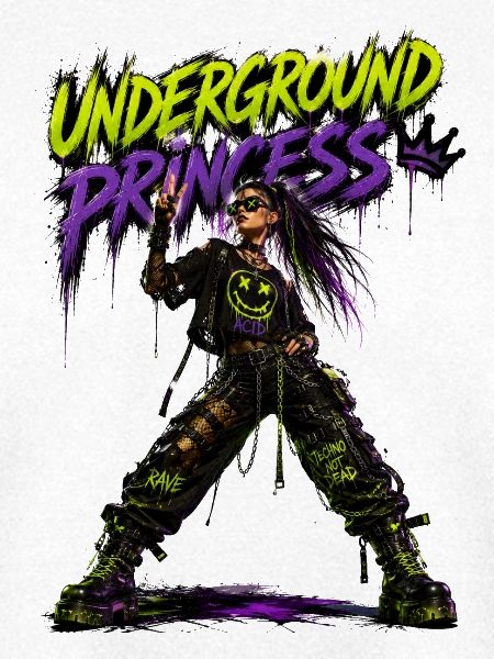 Untergrund-Prinzessin Neon Punk