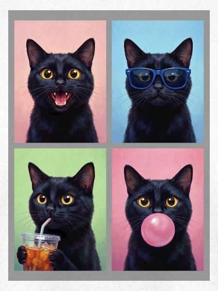 Katzen schwarze Katze