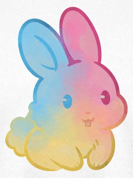 Pastell-Regenbogenhase