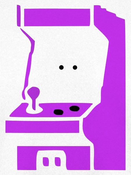 Spielautomat Arcade Silhouette