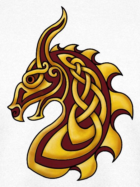 Celtic Dragon Rotgold