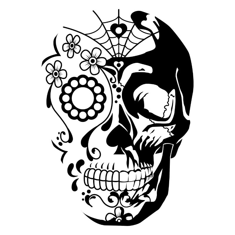 Totenkopf schwarz