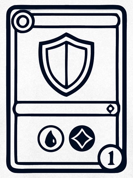 TCG Schild Sammelkarte Logo