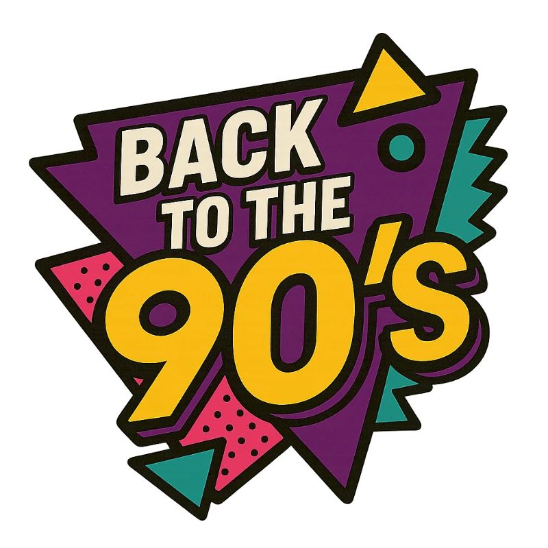 Retro 90s Style Key Art