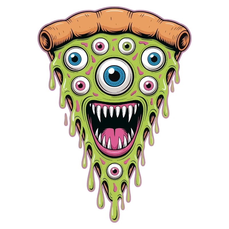 Drippy Eye Pizza Monster